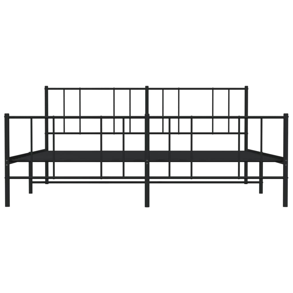 Bedframe Met Hoofd- En Voeteneinde Metaal