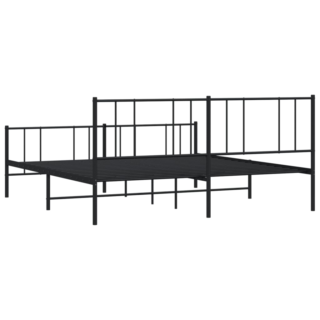 Bedframe Met Hoofd- En Voeteneinde Metaal