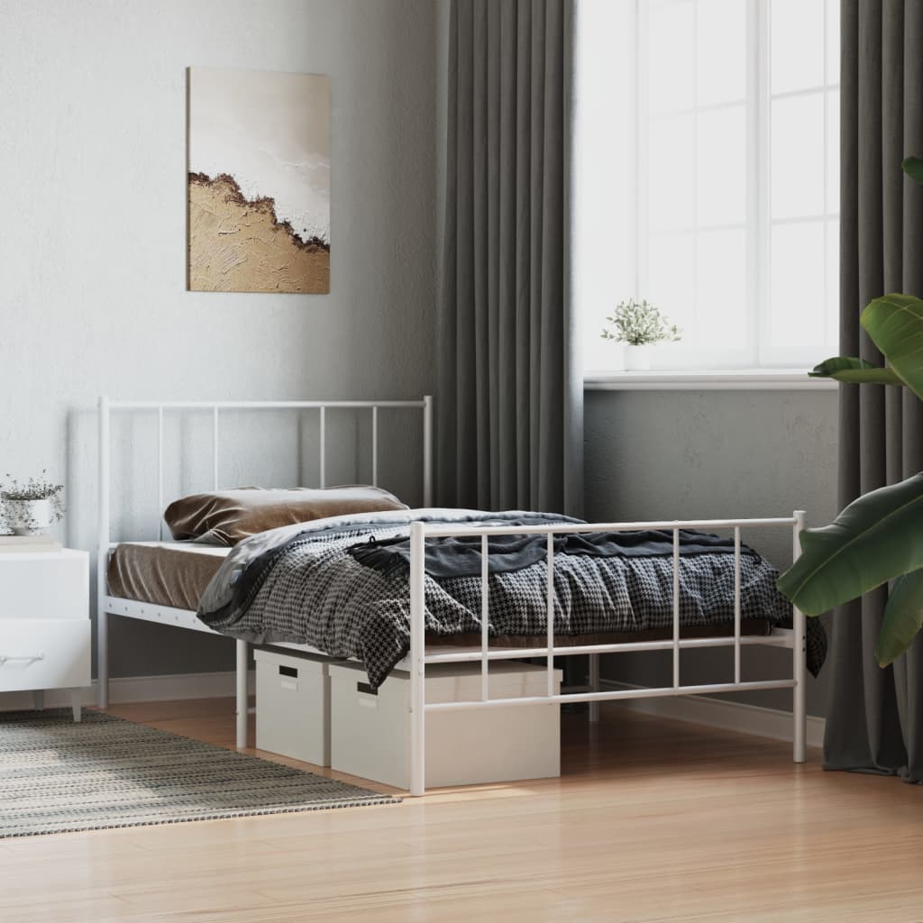 Bedframe Met Hoofd- En Voeteneinde Metaal