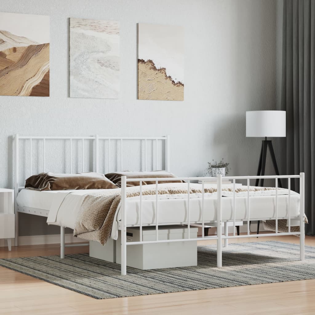 Bedframe Met Hoofd- En Voeteneinde Metaal