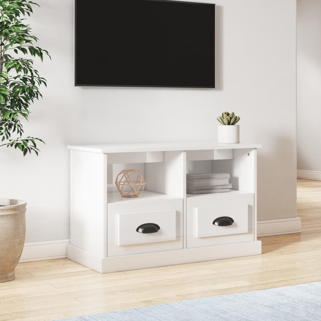Tv-Meubel Bewerkt Hout Eikenkleurig