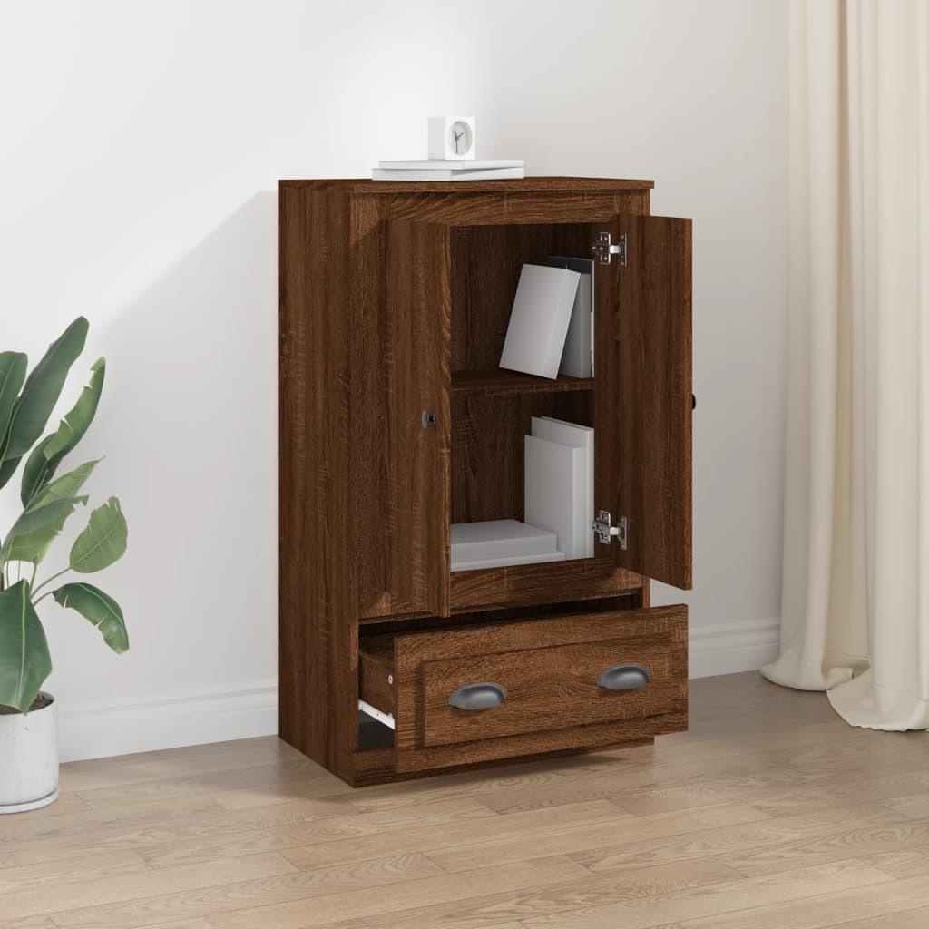 Hoge Kast 60X35,5X103,5 Cm Bewerkt Hout