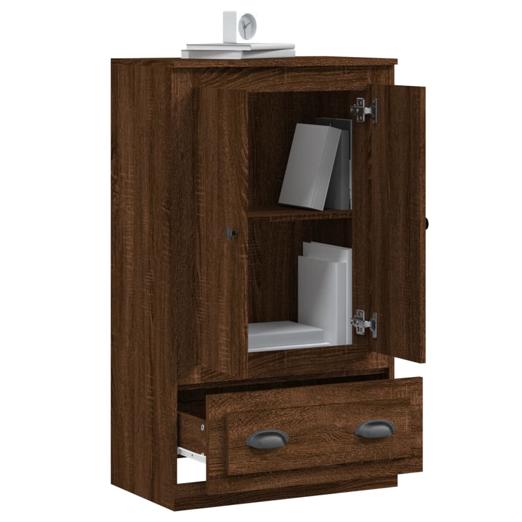Hoge Kast 60X35,5X103,5 Cm Bewerkt Hout
