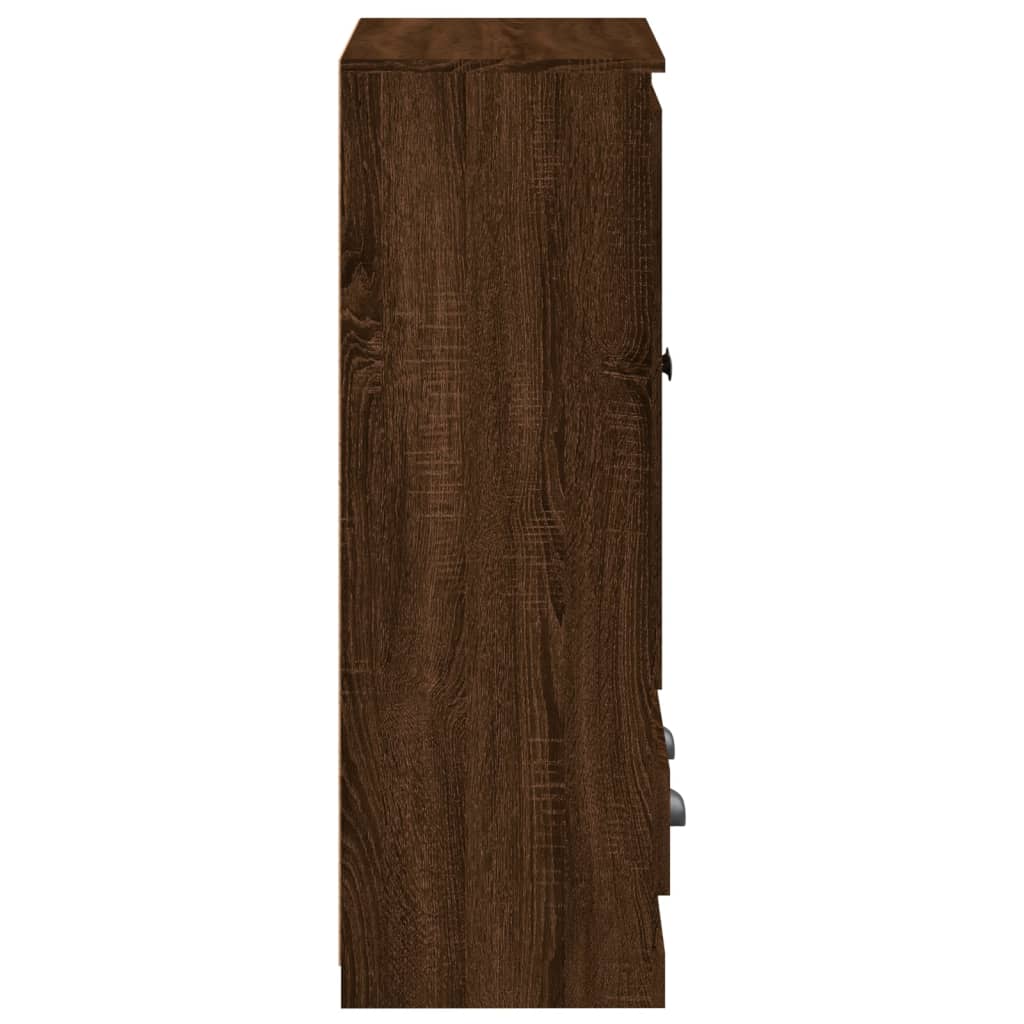 Hoge Kast 60X35,5X103,5 Cm Bewerkt Hout