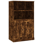 Hoge Kast 60X35,5X103,5 Cm Bewerkt Hout Kleurig