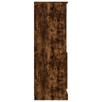 Hoge Kast 60X35,5X103,5 Cm Bewerkt Hout Kleurig