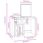 Kaptafel 90X50X132,5 Cm Bewerkt Hout