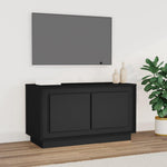 Tv-Meubel 80X35X45 Cm Bewerkt Hout Bruin Eikenkleur