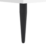 Bedframe Bewerkt Hout Hoogglans Wit