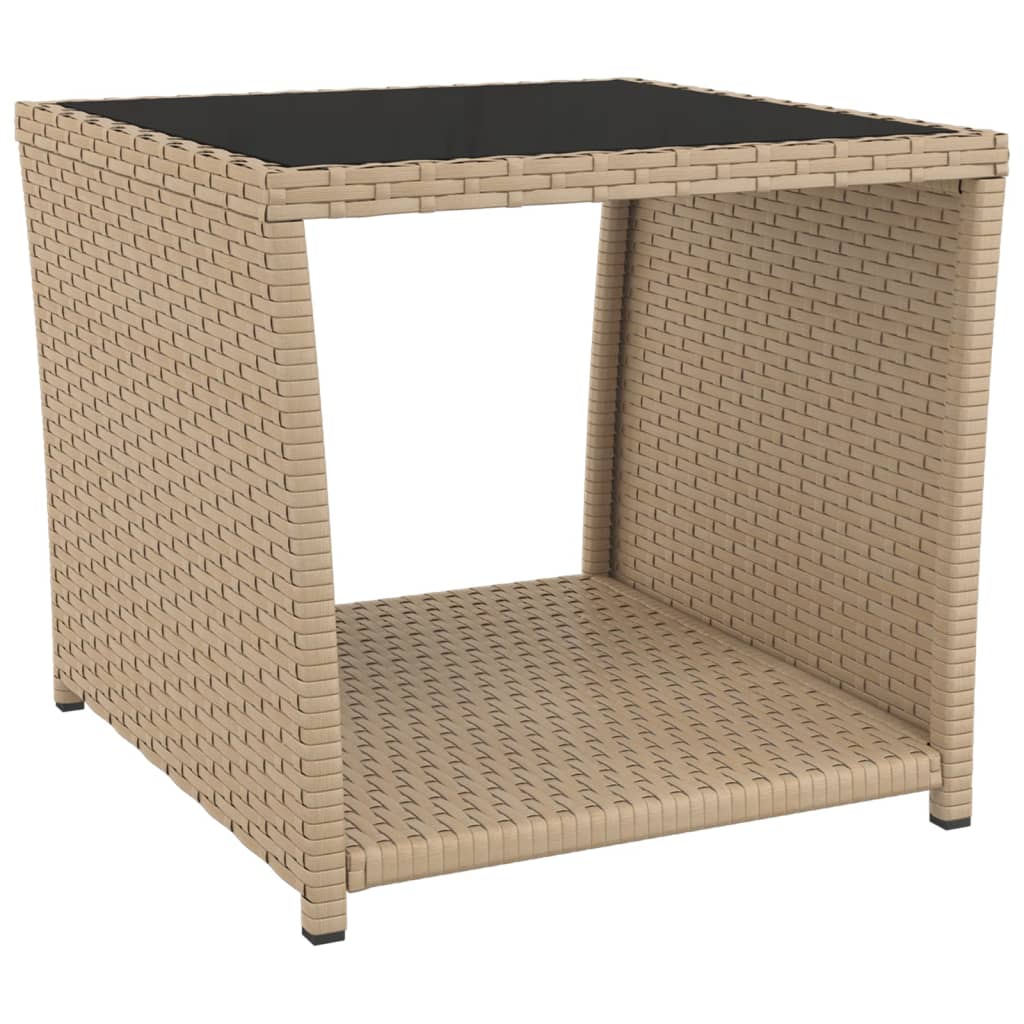 -Delige Loungeset Poly Rattan En Staal Beige