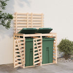 Containerberging Dubbel Massief Grenenhout Zwart