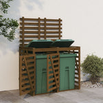 Containerberging Dubbel Massief Grenenhout Zwart