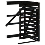 Containerberging Dubbel Massief Grenenhout Zwart
