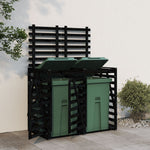 Containerberging Dubbel Massief Grenenhout Zwart