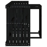 Balkonset 2-Zits Massief Grenenhout Zwart