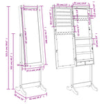 Sieradenkast Met Spiegel En Led-Verlichting Vrijstaand