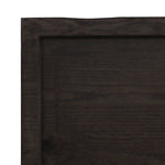 Tafelblad Natuurlijke Rand 80X40X(2-4) Cm Eikenhout Donkerbruin