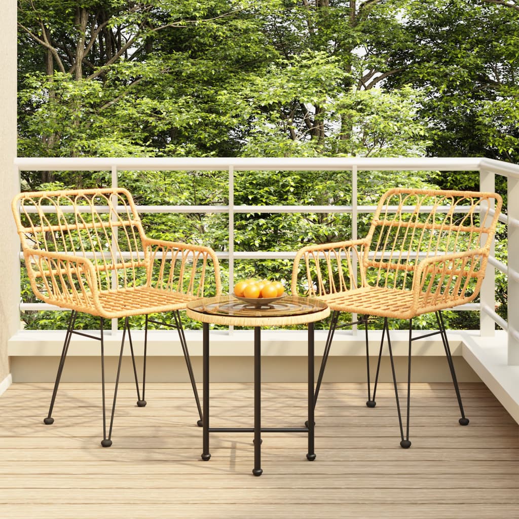 -Delige Tuinset Poly Rattan