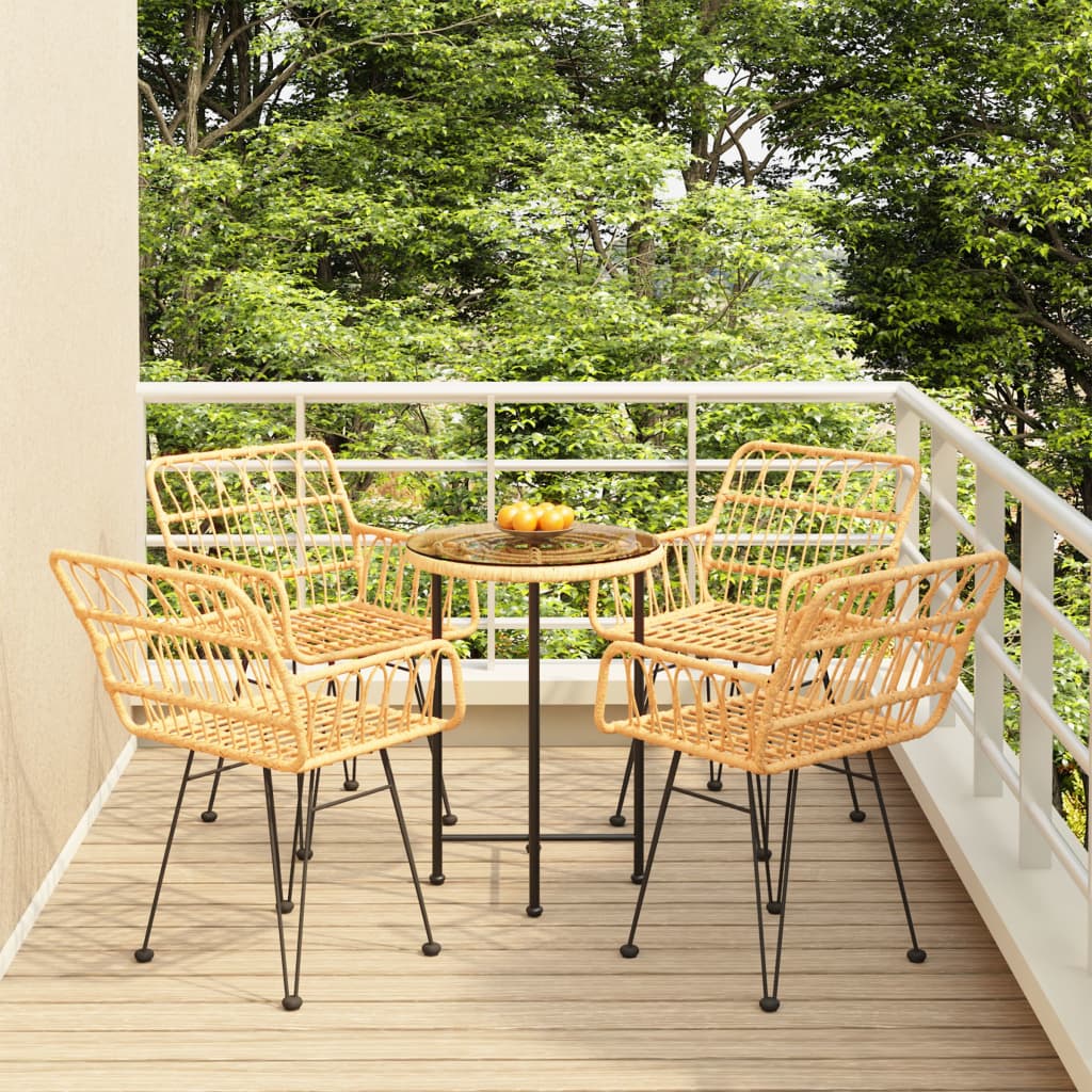 -Delige Tuinset Poly Rattan