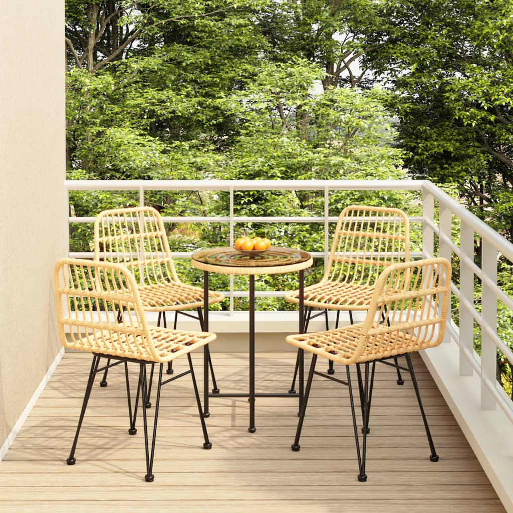 -Delige Tuinset Poly Rattan