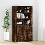 Hoge Kast Bewerkt Hout
