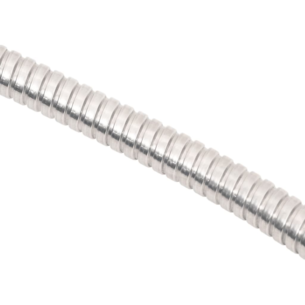 Tuinslang Met Sproeikop 0,6'' Roestvrij Staal Zilverkleur
