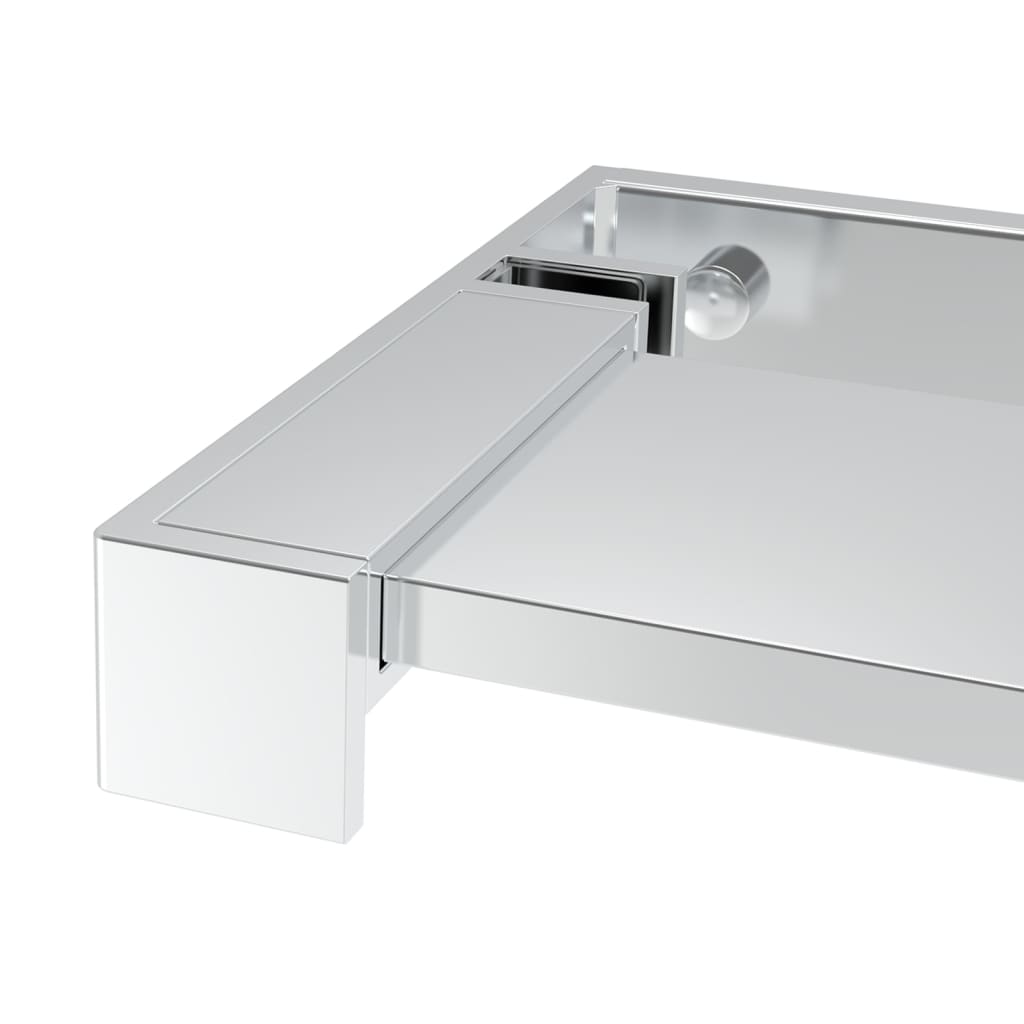 Inloopdouchewand Met Schap Esg-Glas Aluminium