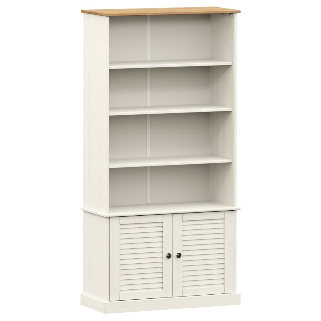 Boekenkast Vigo 85X35X170 Cm Massief Grenenhout