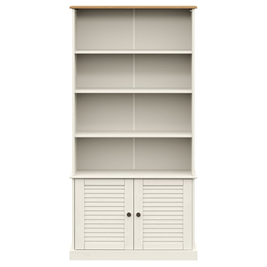 Boekenkast Vigo 85X35X170 Cm Massief Grenenhout