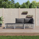 5-Delige Loungeset Met Kussens Staal