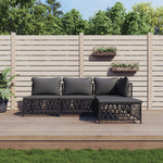 5-Delige Loungeset Met Kussens Staal