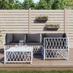 5-Delige Loungeset Met Kussens Staal