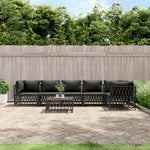 5-Delige Loungeset Met Kussens Staal