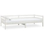 Slaapbank Zonder Matras 90X200 Cm Massief Grenenhout Wit