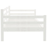 Slaapbank Zonder Matras 90X200 Cm Massief Grenenhout Wit