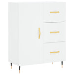 Dressoir 69,5X34X90 Cm Bewerkt Hout