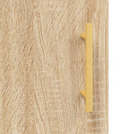 Dressoir 69,5X34X90 Cm Bewerkt Hout Kleurig