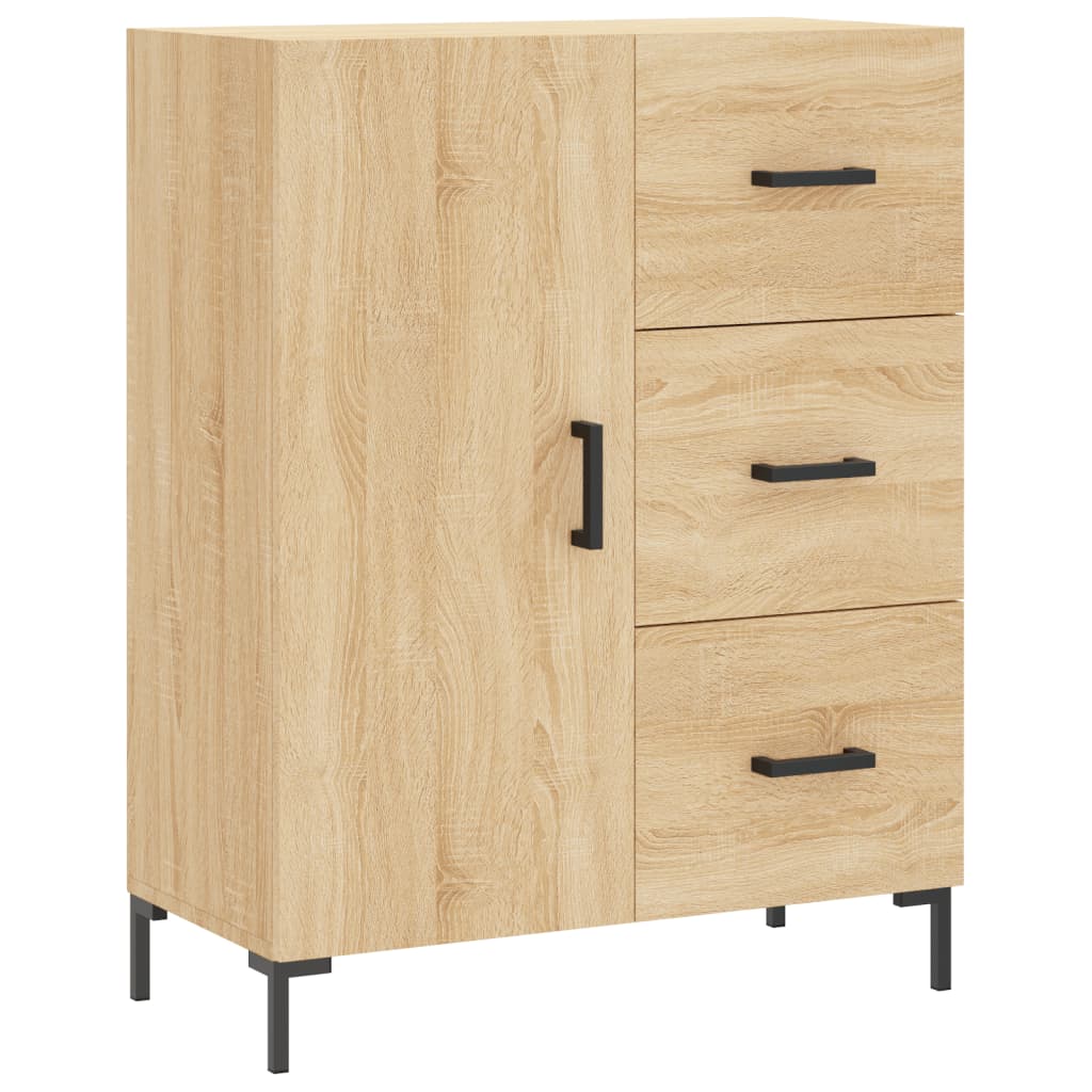 Dressoir 69,5X34X90 Cm Bewerkt Hout Kleurig