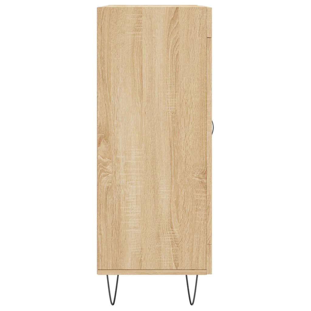 Dressoir 69,5X34X90 Cm Bewerkt Hout Kleurig