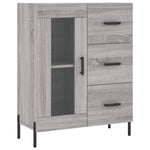 Dressoir 69,5X34X90 Cm Bewerkt Hout Eikenkleurig