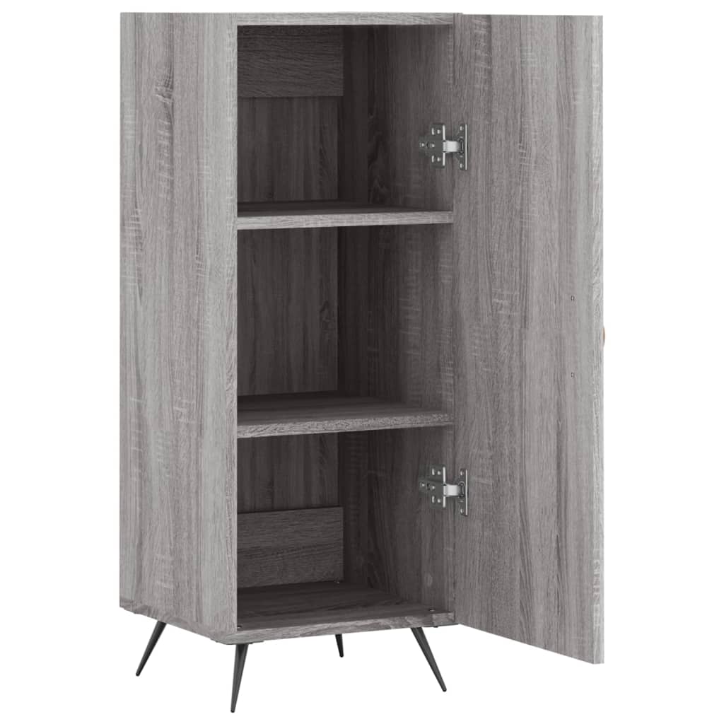 Dressoir 34,5X34X90 Cm Bewerkt Hout Eikenkleurig