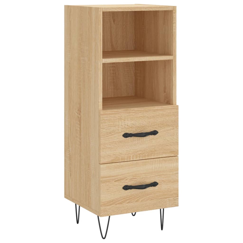 Dressoir 34,5X34X90 Cm Bewerkt Hout