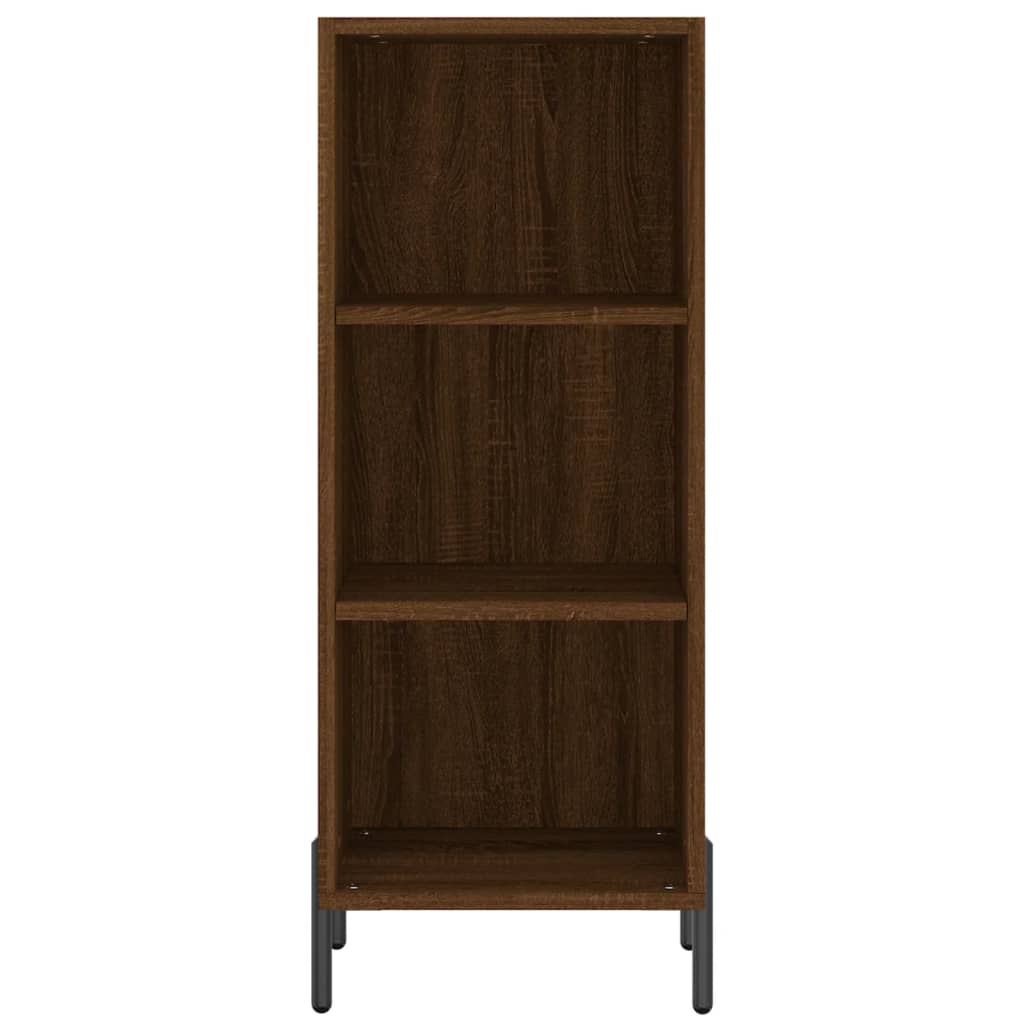 Dressoir 34,5X32,5X90 Cm Bewerkt Hout Bruin Eikenkleur