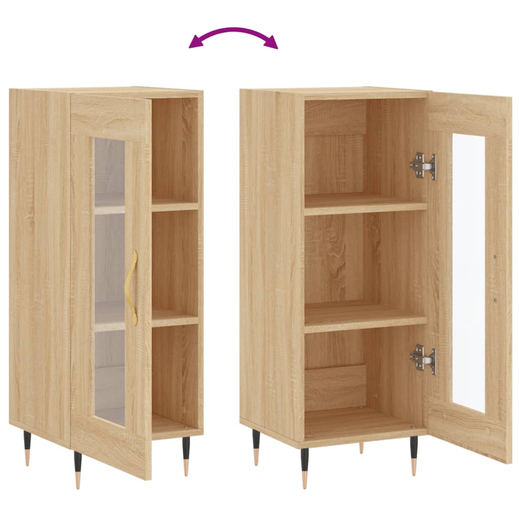 Dressoir 34,5X34X90 Cm Bewerkt Hout