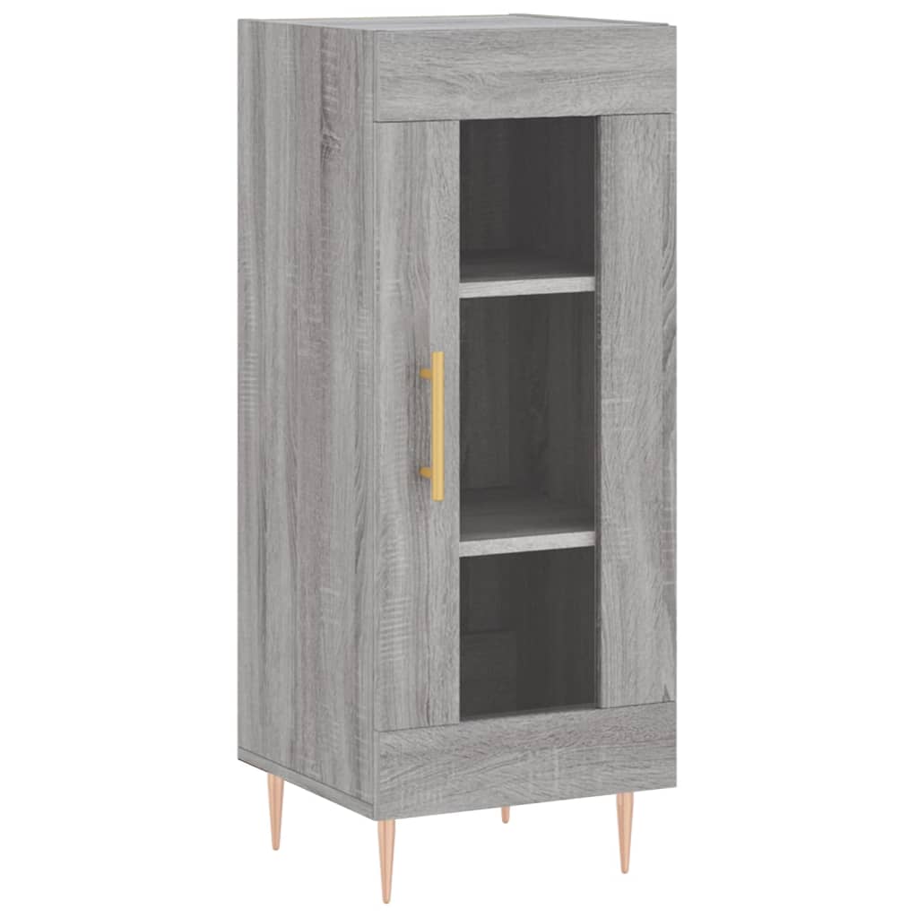 Dressoir 34,5X34X90 Cm Bewerkt Hout Eikenkleurig