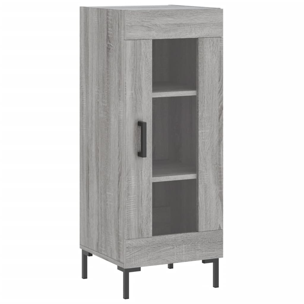 Dressoir 34,5X34X90 Cm Bewerkt Hout Eikenkleurig