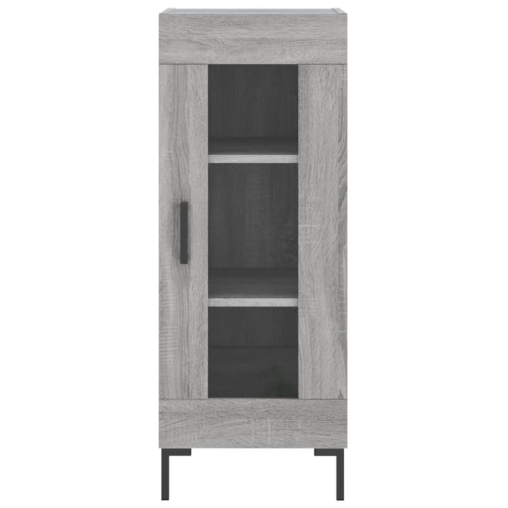 Dressoir 34,5X34X90 Cm Bewerkt Hout Eikenkleurig