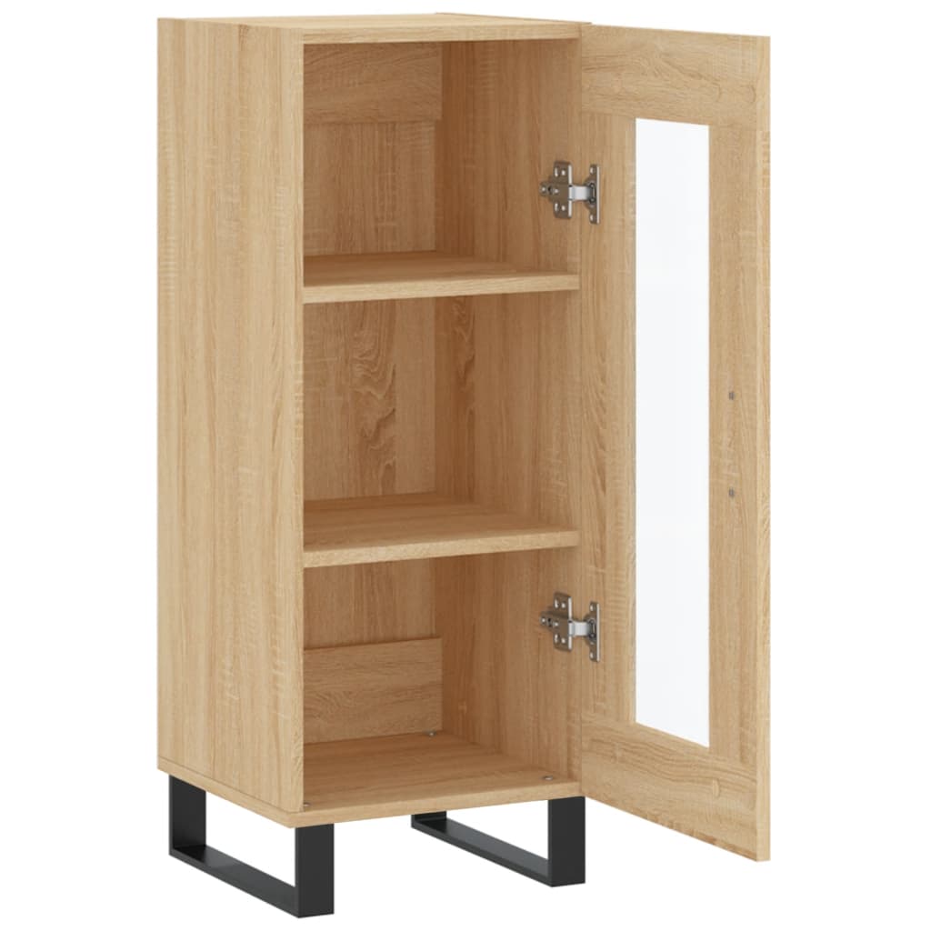 Dressoir 34,5X34X90 Cm Bewerkt Hout