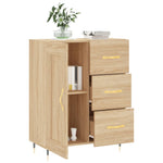 Dressoir 69,5X34X90 Cm Bewerkt Hout Kleurig