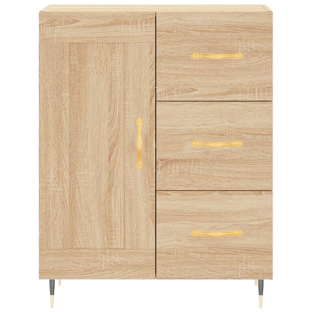 Dressoir 69,5X34X90 Cm Bewerkt Hout Kleurig